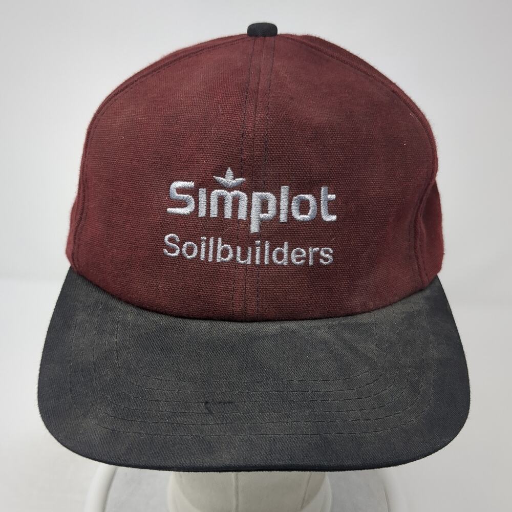 Simplot Soilbuilders Snapback Hat Red One Size Ad… - image 2